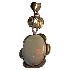 Antique Victorian 2.5 Carat Opal Pendant