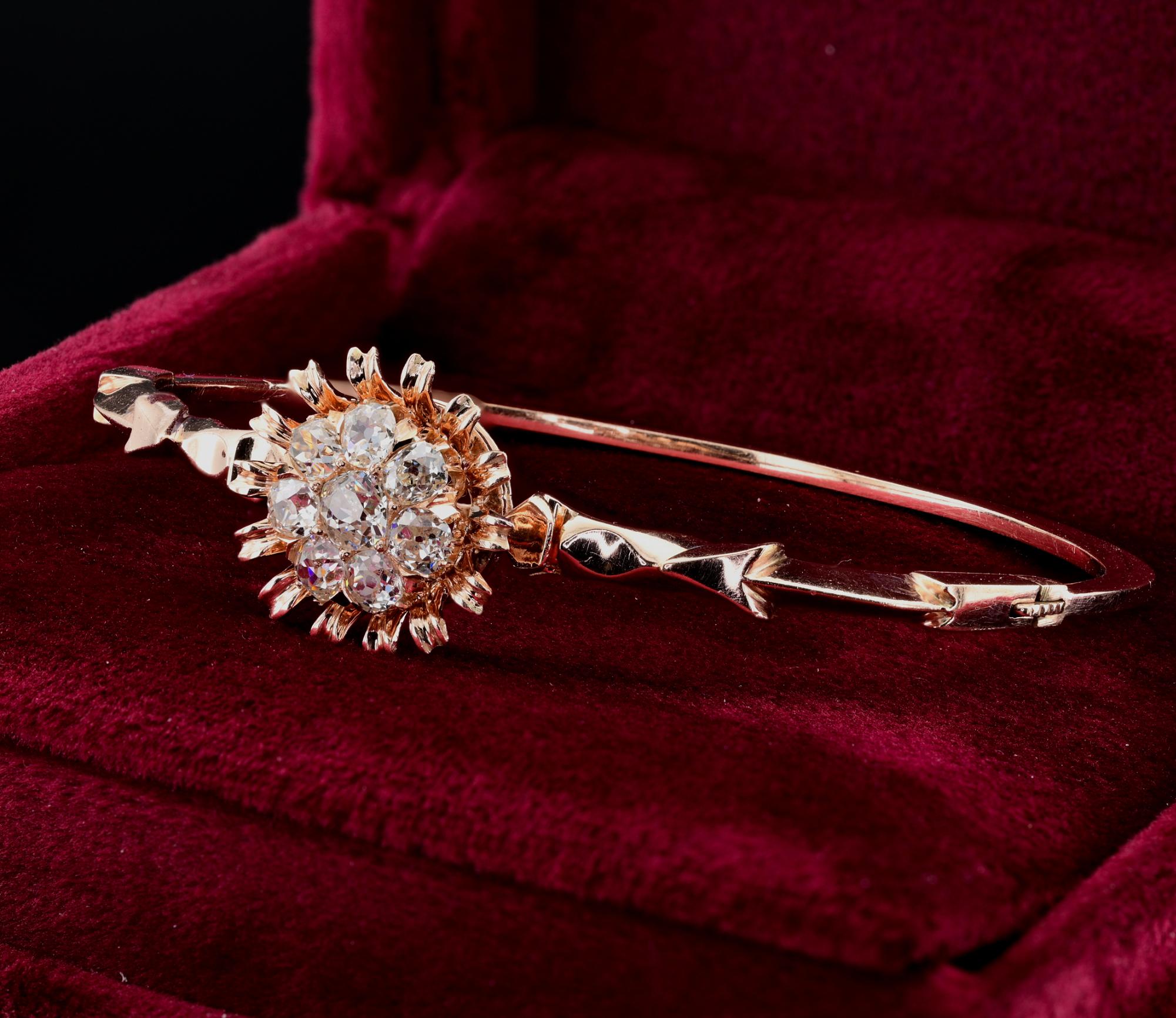 Bracelet marguerite victorien avec 2,50 ct de diamants Pour femmes en vente