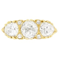 Victorian 3.00ct Diamond Three Stone Ring, c.1880s