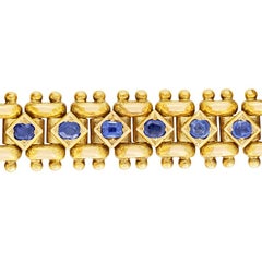 Victorian 3.30ct Sapphire Bracelet, c.1880s