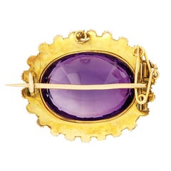 Victorian 36.00ct Amethyst Brooch, c.1880s