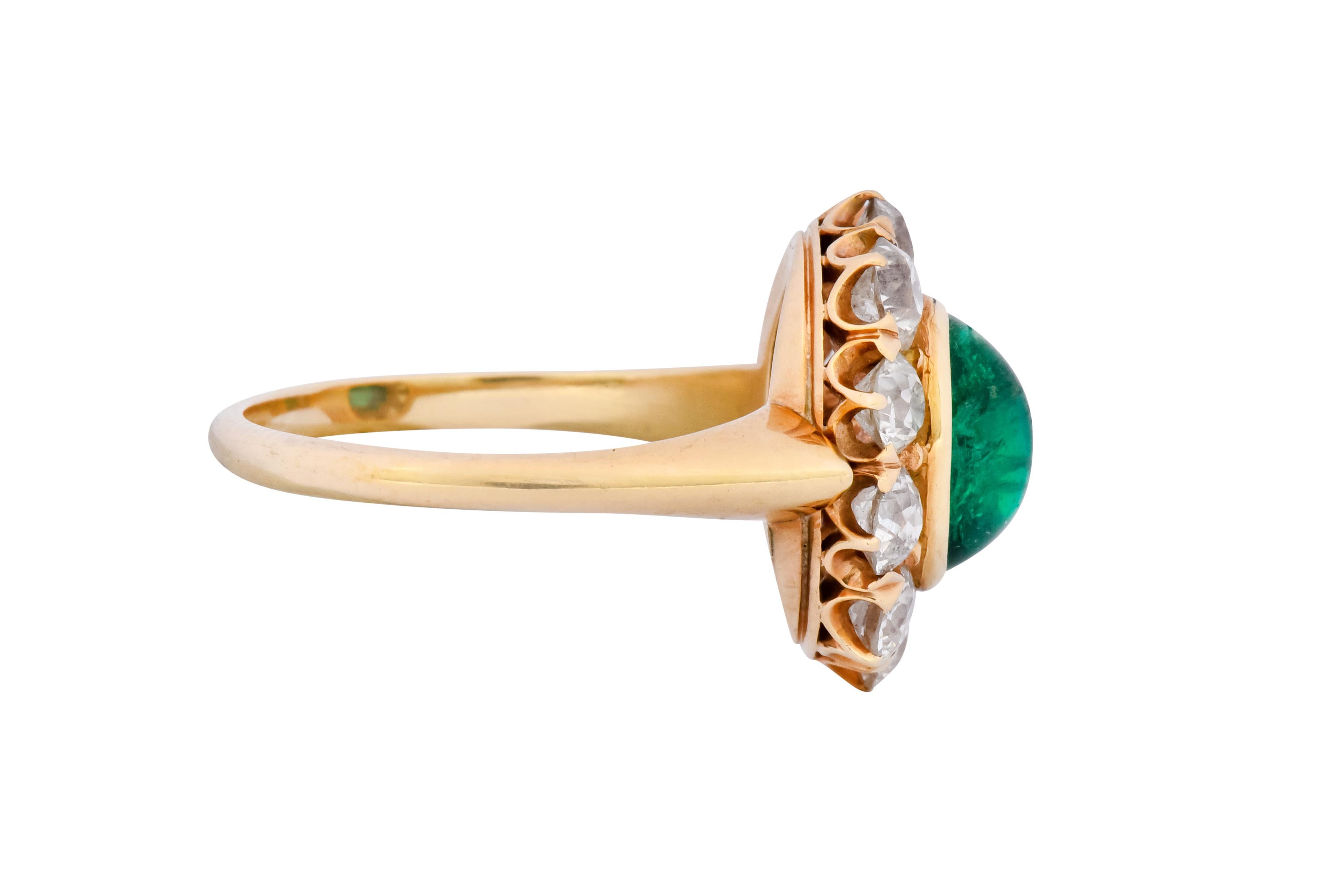 carrot gold cluster ring