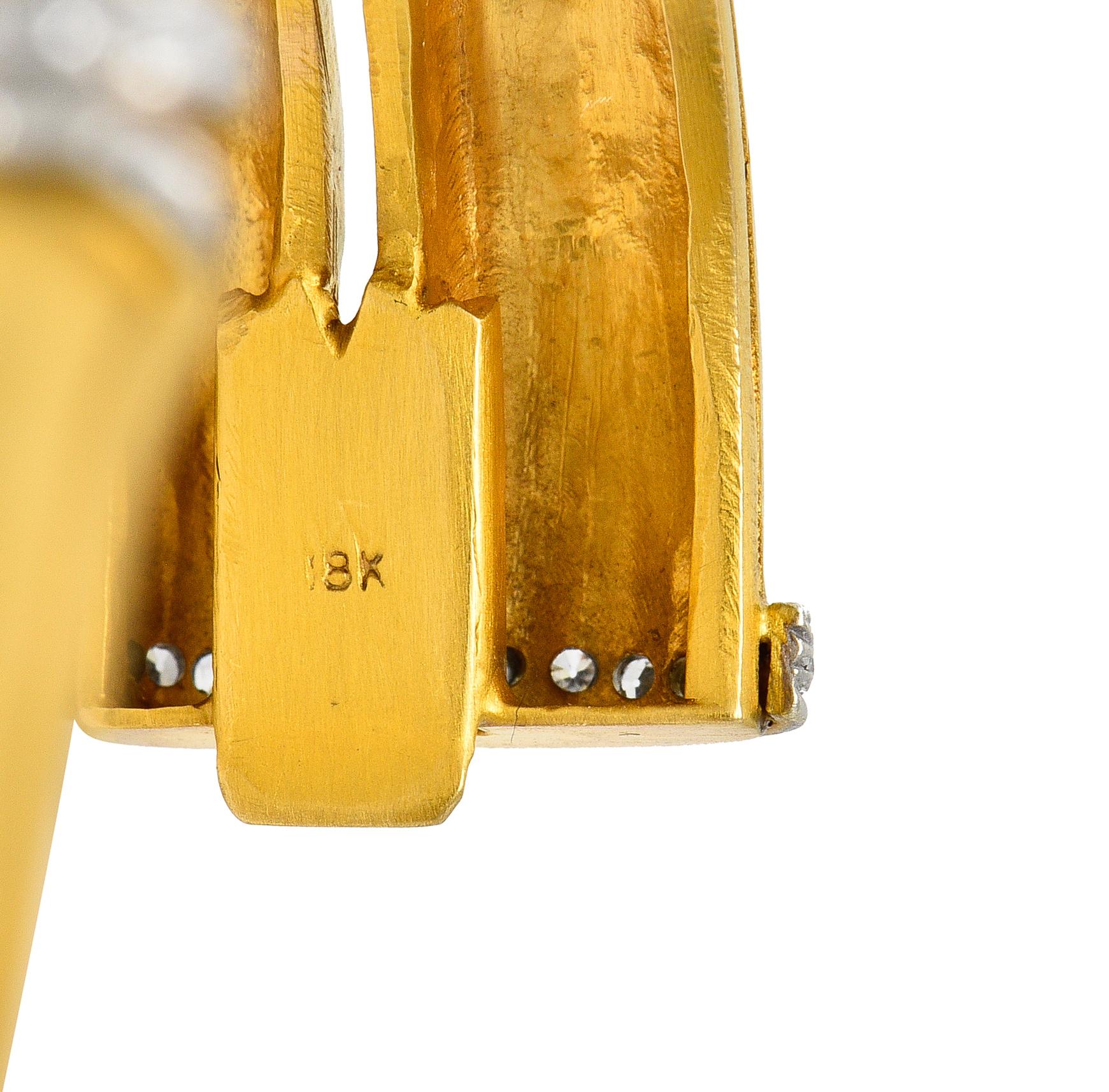 Snake Palm Jewel in Brass plated in Platinum main image 1