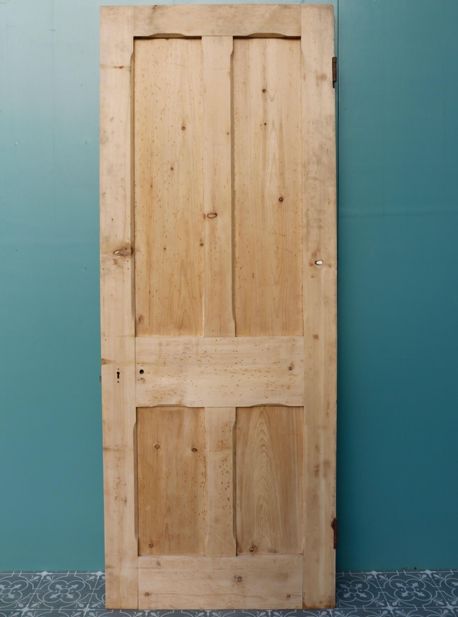 stripped wooden doors