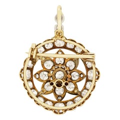 Victorian 5.00ct Diamond Pendant/Brooch c.1880s
