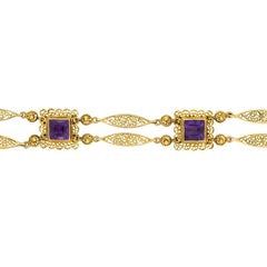 Bracelet victorien en améthyste 5 carats, c.1880
