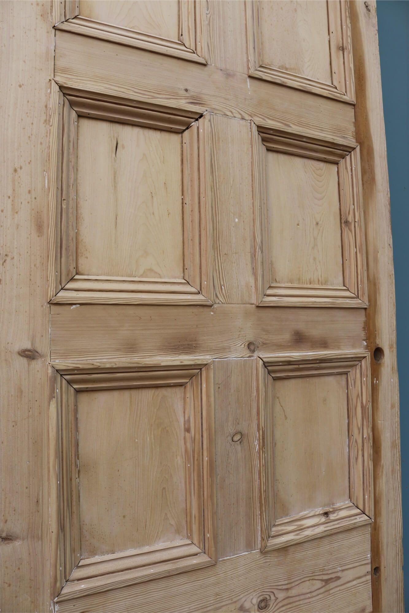 Victorian 8-Panel Pine Front Door For Sale 1