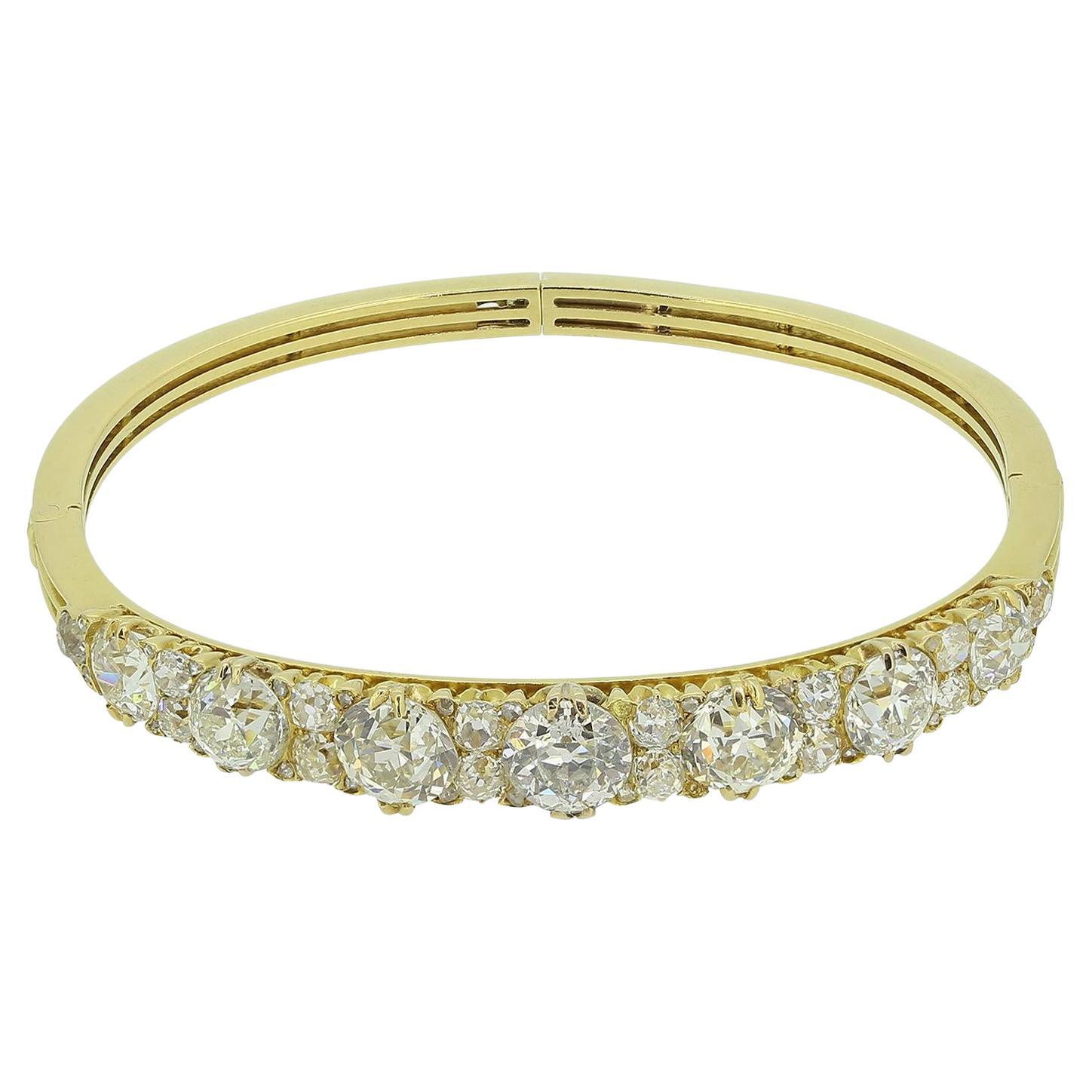 Bracelet victorien en diamant de 8,50 carats en vente