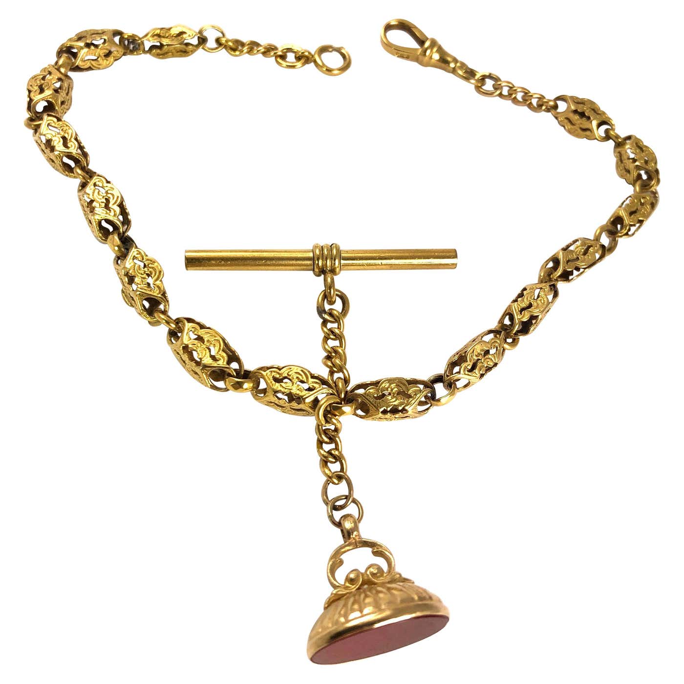 Gold albert chain bracelet Clearance