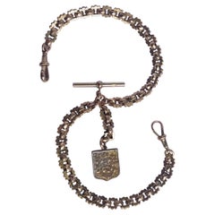 Victorian 9 Carat Gold Albert Chain with Locket
