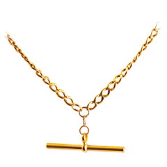 Victorian 9 Carat Gold Albert or Necklace