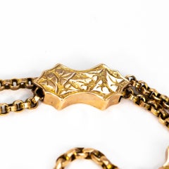 Victorian 9 Carat Gold Albertina Bracelet