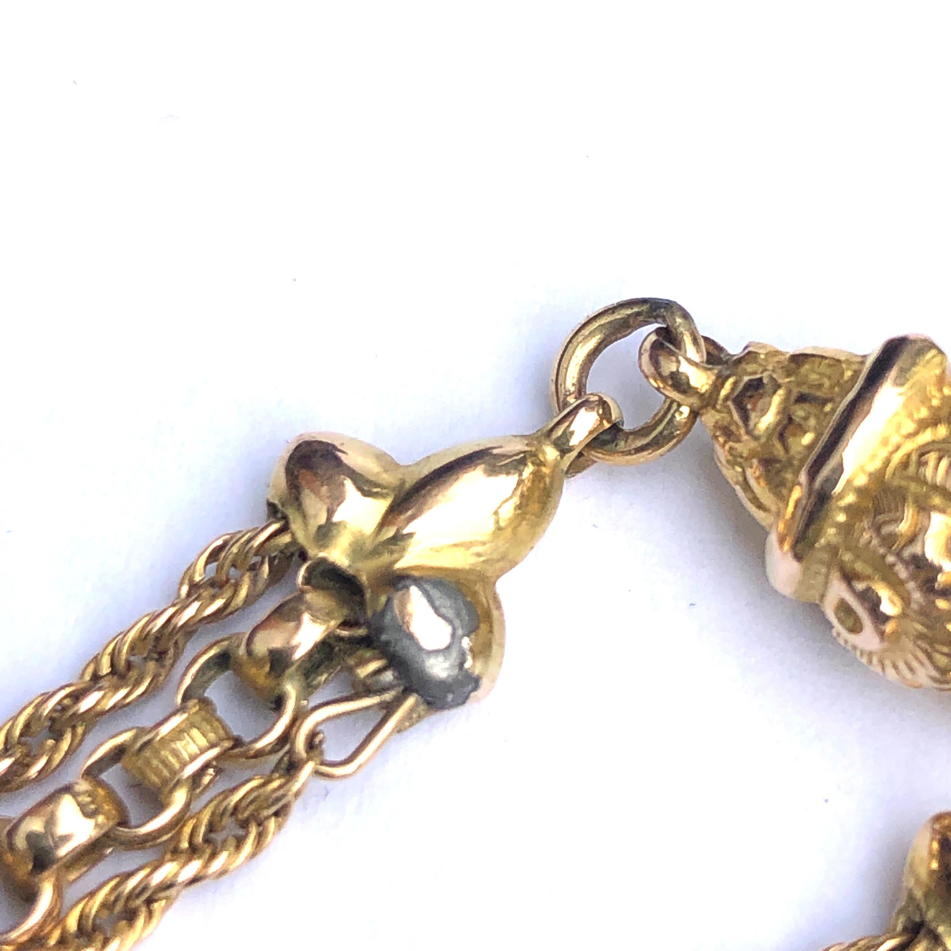 Women's Victorian 9 Carat Gold Albertina Bracelet