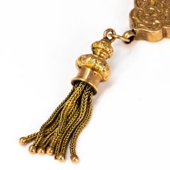 Victorian 9 Carat Gold and Enamel Albertina Bracelet