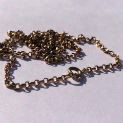 Victorian 9 Carat Gold Belcher Chain Necklace