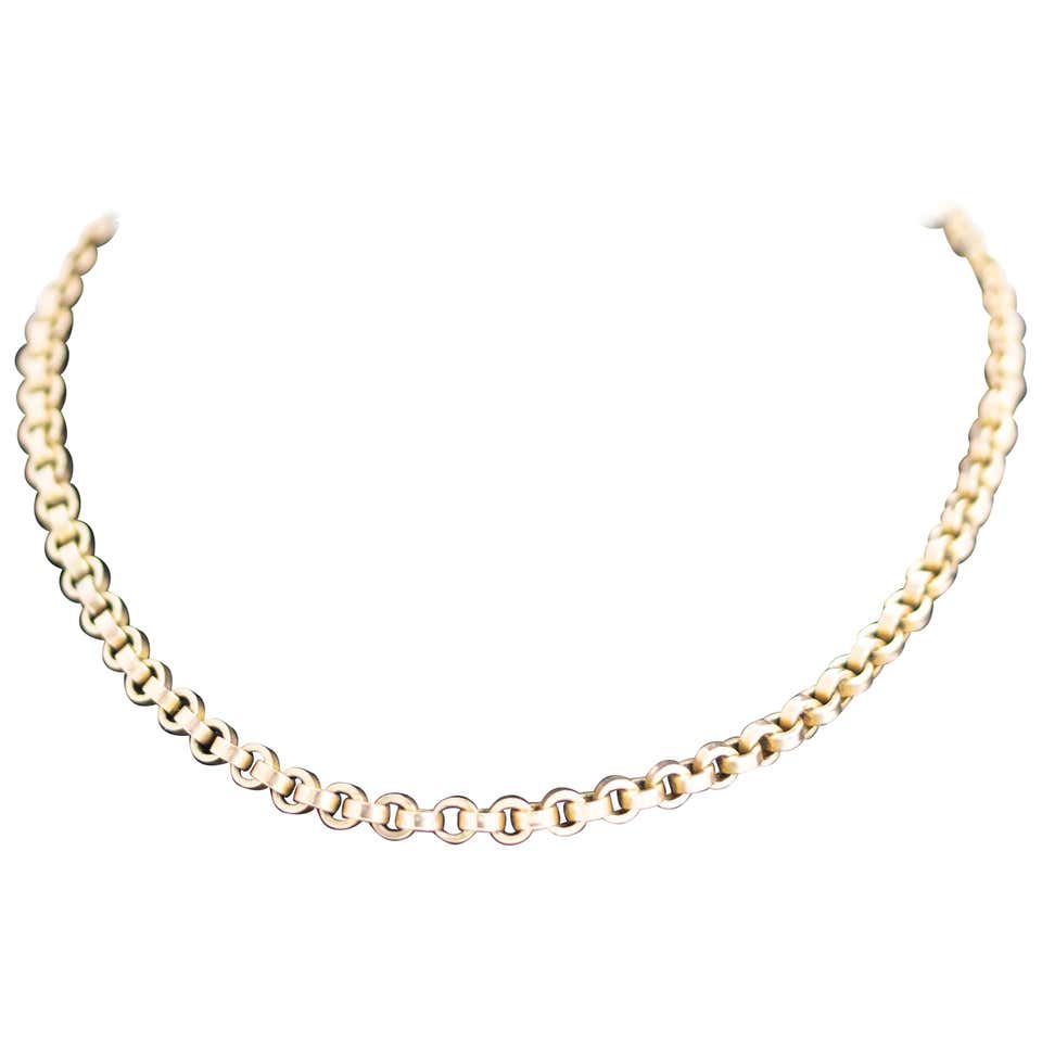 Chain 9 Victorian 9 Carat Gold Chain at 1stDibs