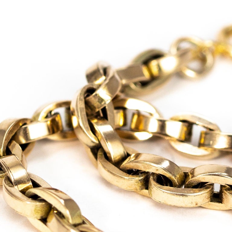 Victorian 9 Carat Gold Chunky Bracelet at 1stdibs