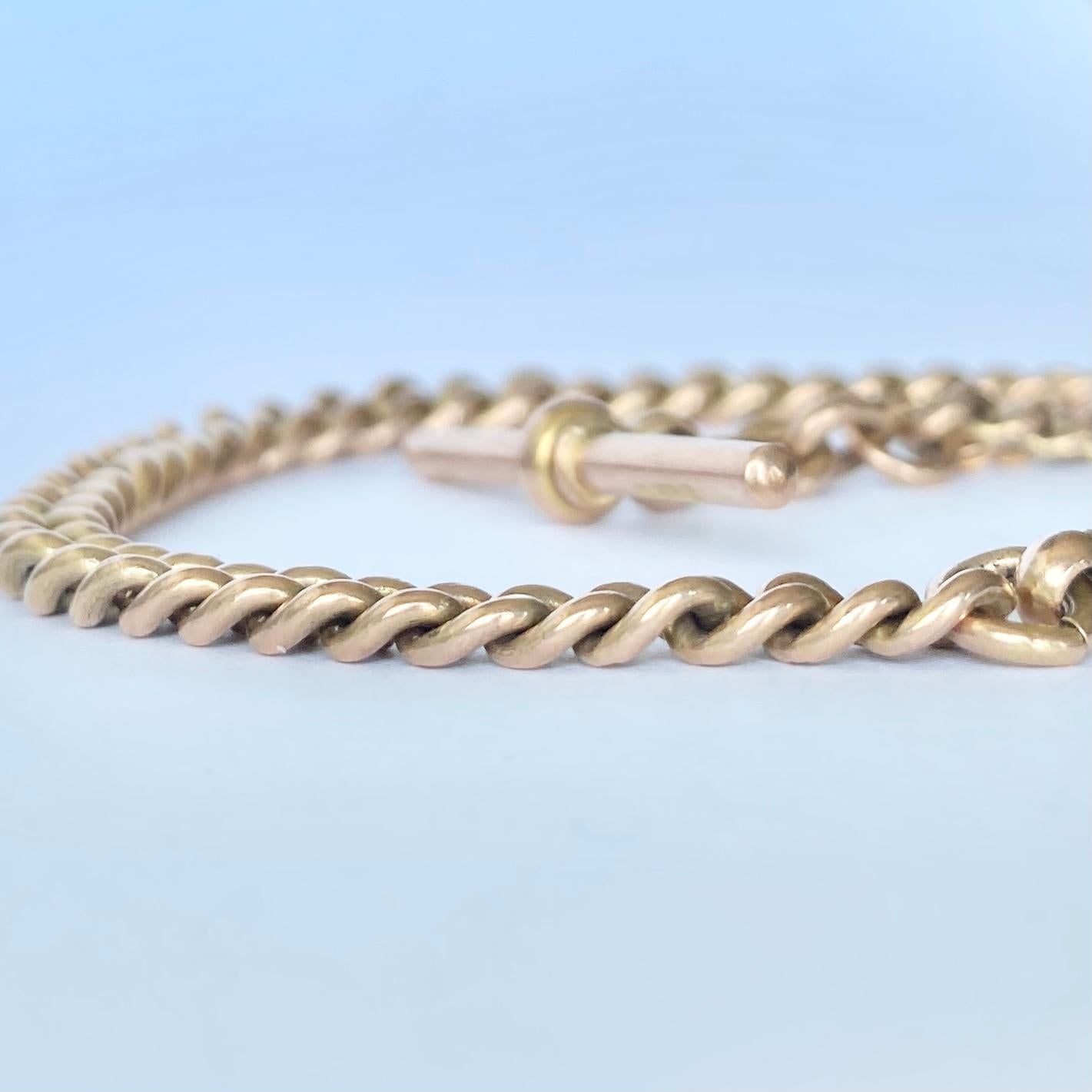 9 carat gold curb chain