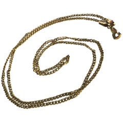Victorian 9 Carat Gold Curb Link Necklace