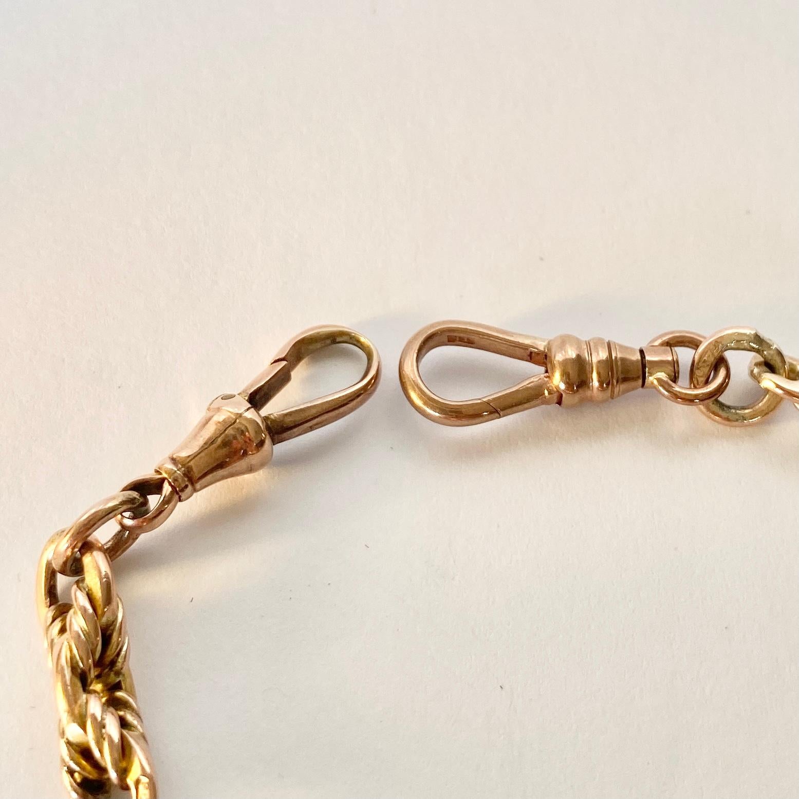 Victorian 9 Carat Gold Fancy Chain Bracelet In Good Condition In Chipping Campden, GB
