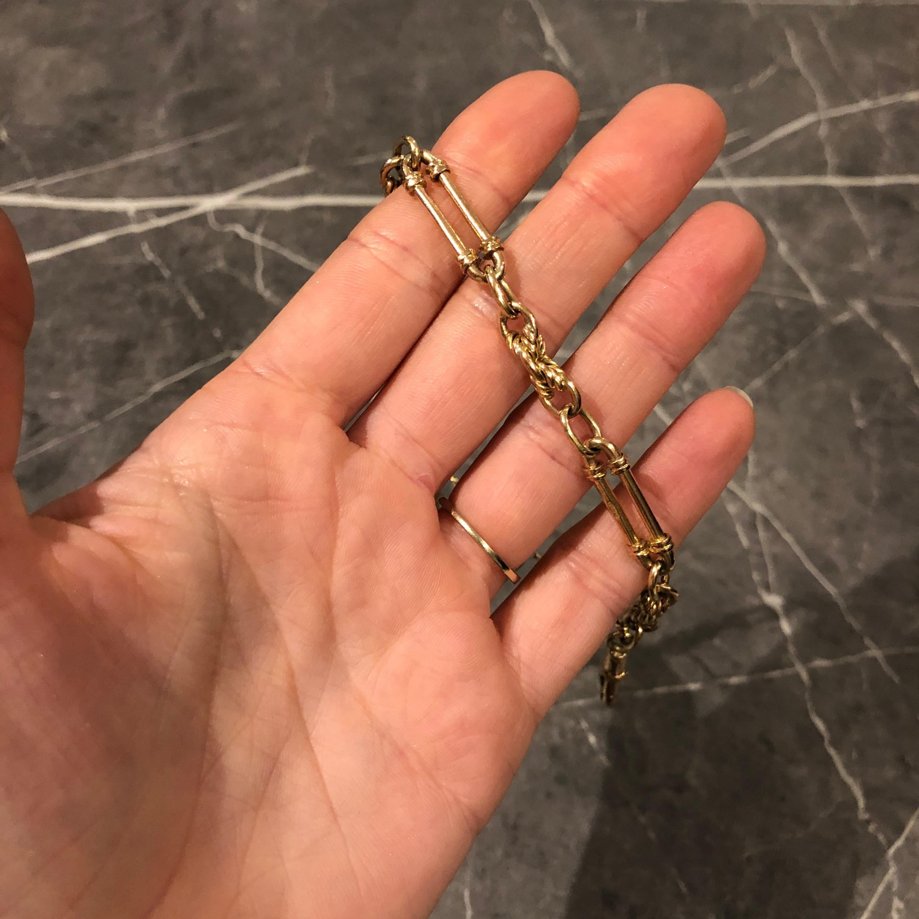 Victorian 9 Carat Gold Fancy Chain Bracelet 1