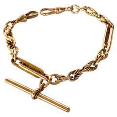 Victorian 9 Carat Gold Fancy Chain Bracelet
