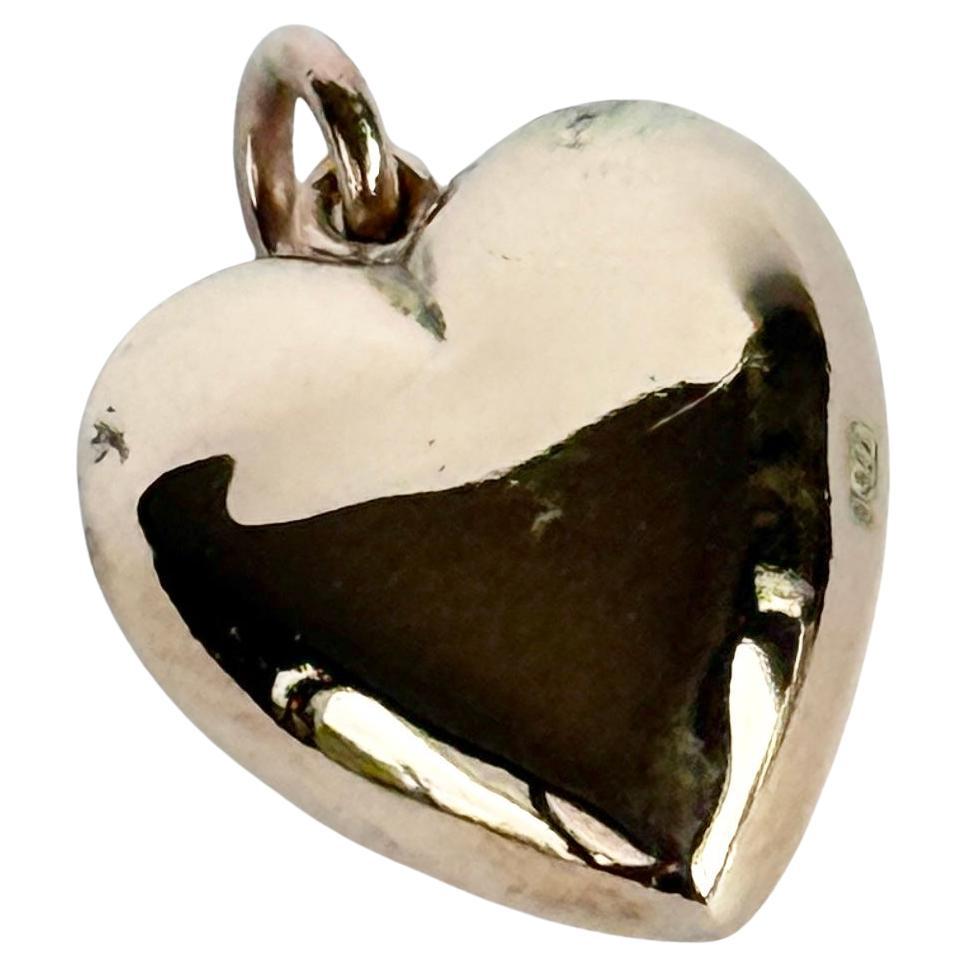 Victorian 9 Carat Gold Heart Pendant For Sale