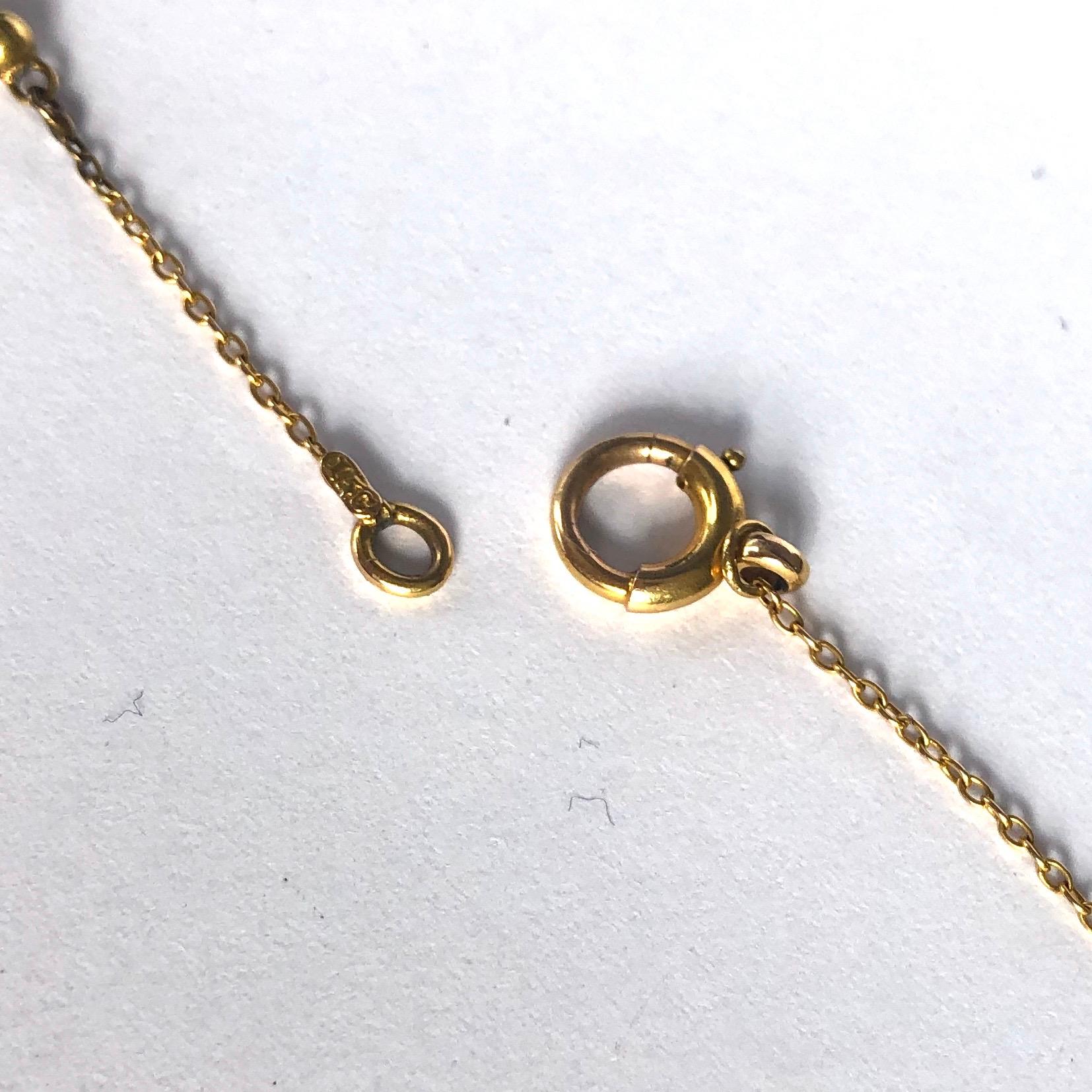 Victorian 9 Carat Gold Link Necklace In Good Condition In Chipping Campden, GB