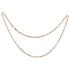 Victorian 9 Carat Gold Link Necklace
