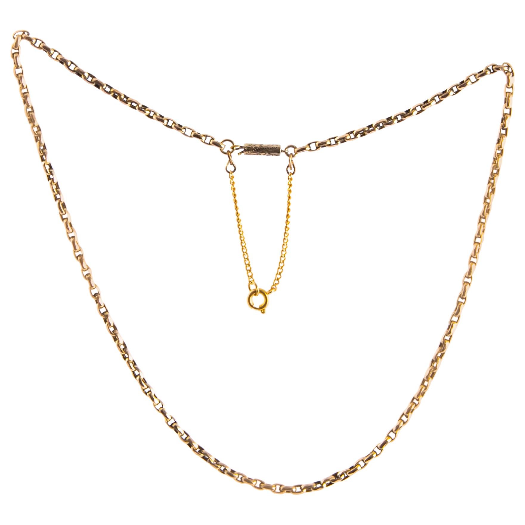 Victorian 9 Carat Gold Link Necklace