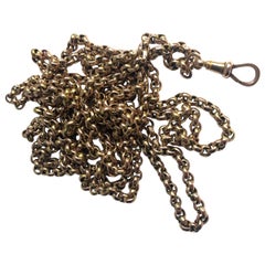 Victorian 9 Carat Gold Longuard Necklace