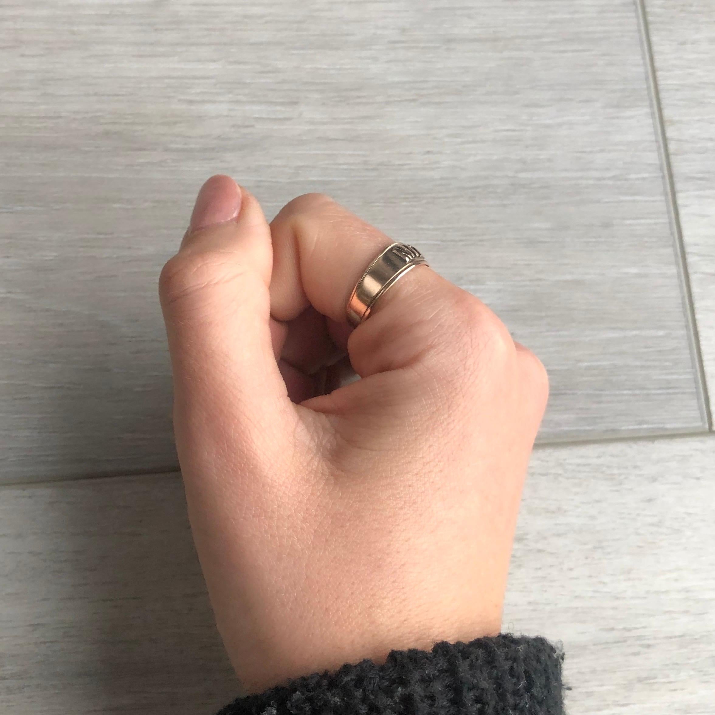 Victorian 9 Carat Gold Mizpah Ring 1