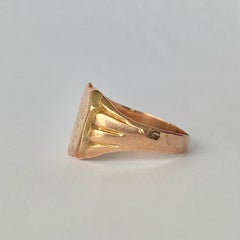 Victorian 9 Carat Gold Signet Ring