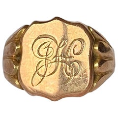 Antique Victorian 9 Carat Gold Signet Ring