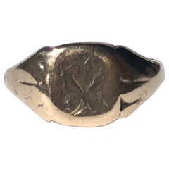 Victorian 9 Carat Gold Signet Ring