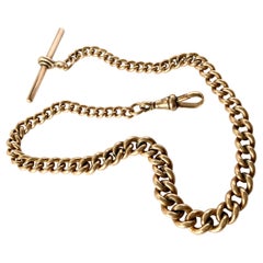 Victorian 9 Carat Rose Gold Albert Chain