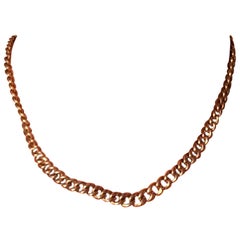 Victorian 9 Carat Rose Gold Albert Chain or Necklace