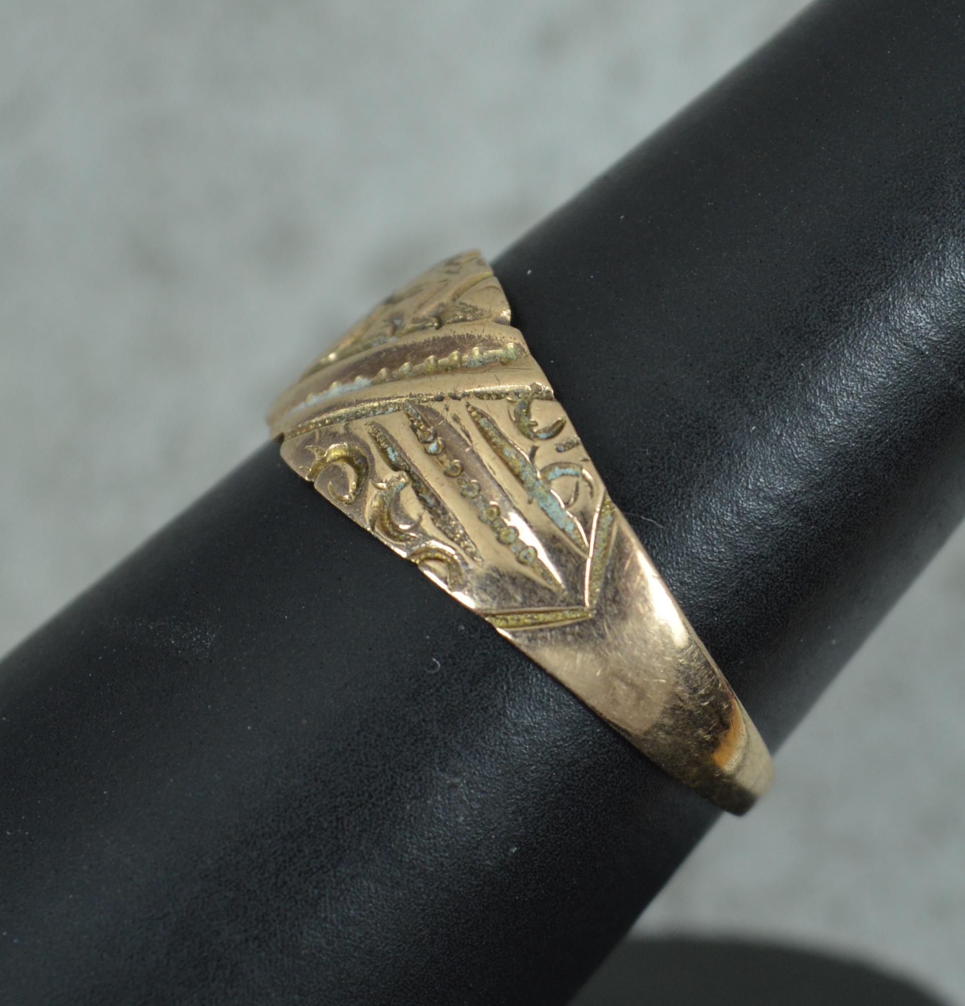 Women's Victorian 9 Carat Rose Gold Band or Keeper Ring For Sale