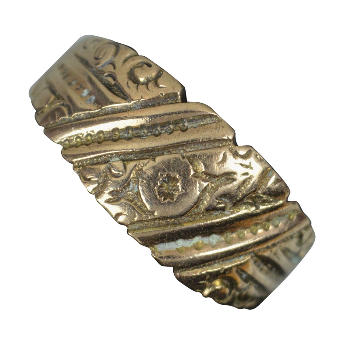 Viktorianischer 9 Karat Roségold Ring oder Keeper-Ring, viktorianisch im Angebot