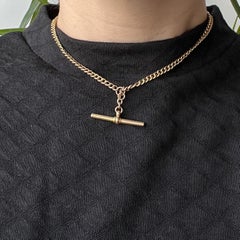Victorian 9 Carat Yellow Gold Albert Chain or Necklace