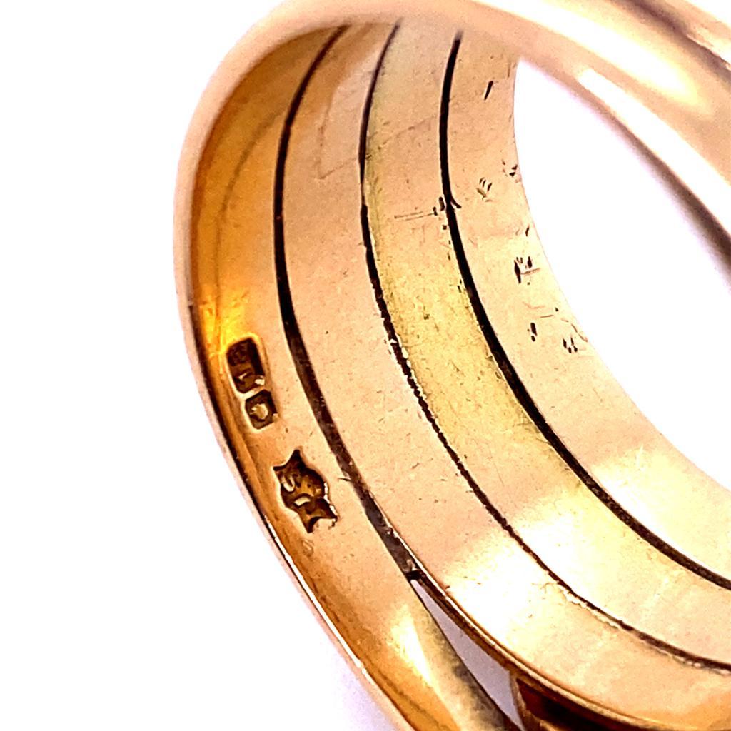 Victorian 9 Karat Yellow Gold Snake Ring For Sale 1