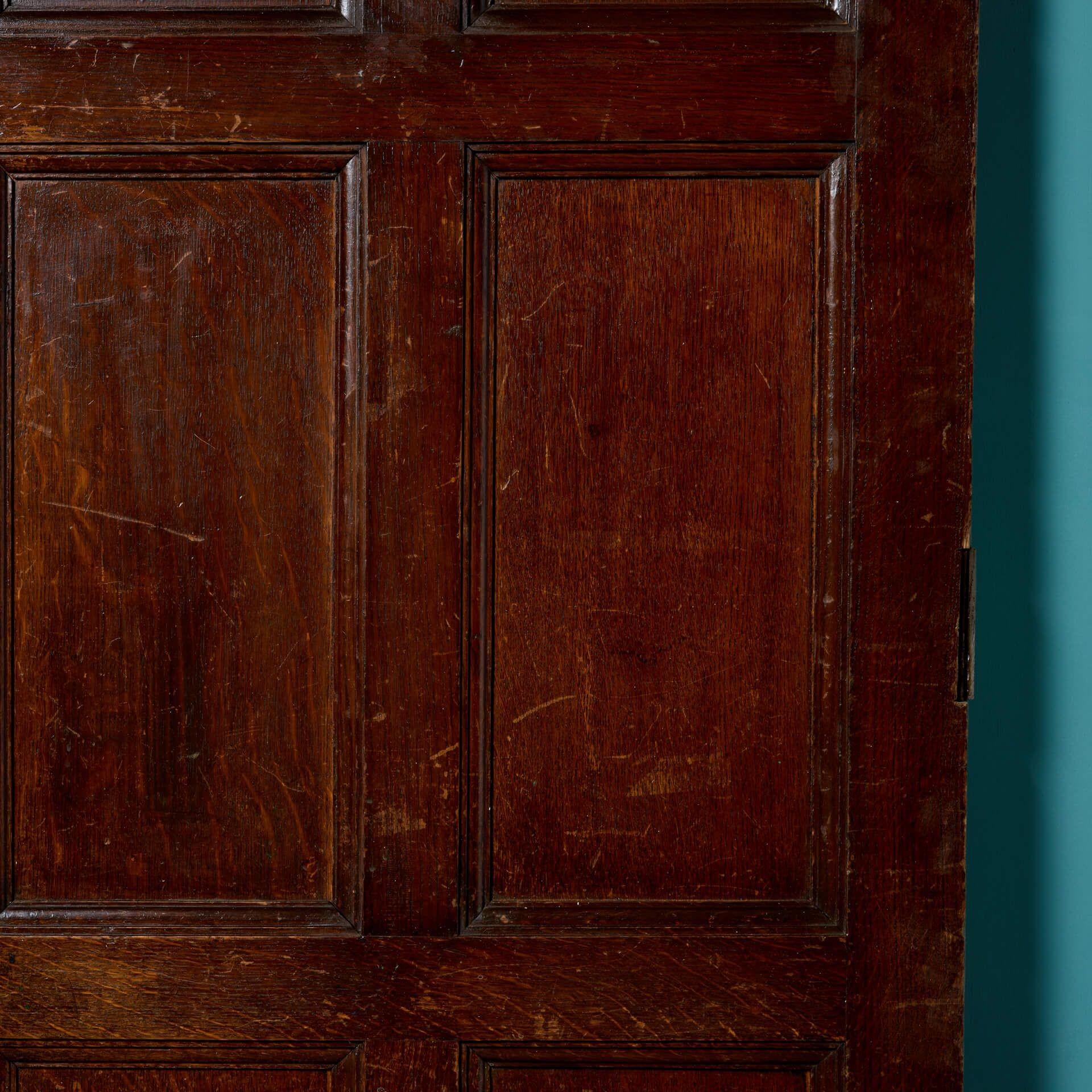 20th Century Victorian 9 Panel Oak Door For Sale