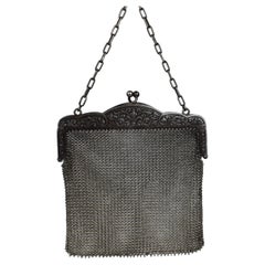Victorian 92% Silver Chainmail Purse, 19th Century