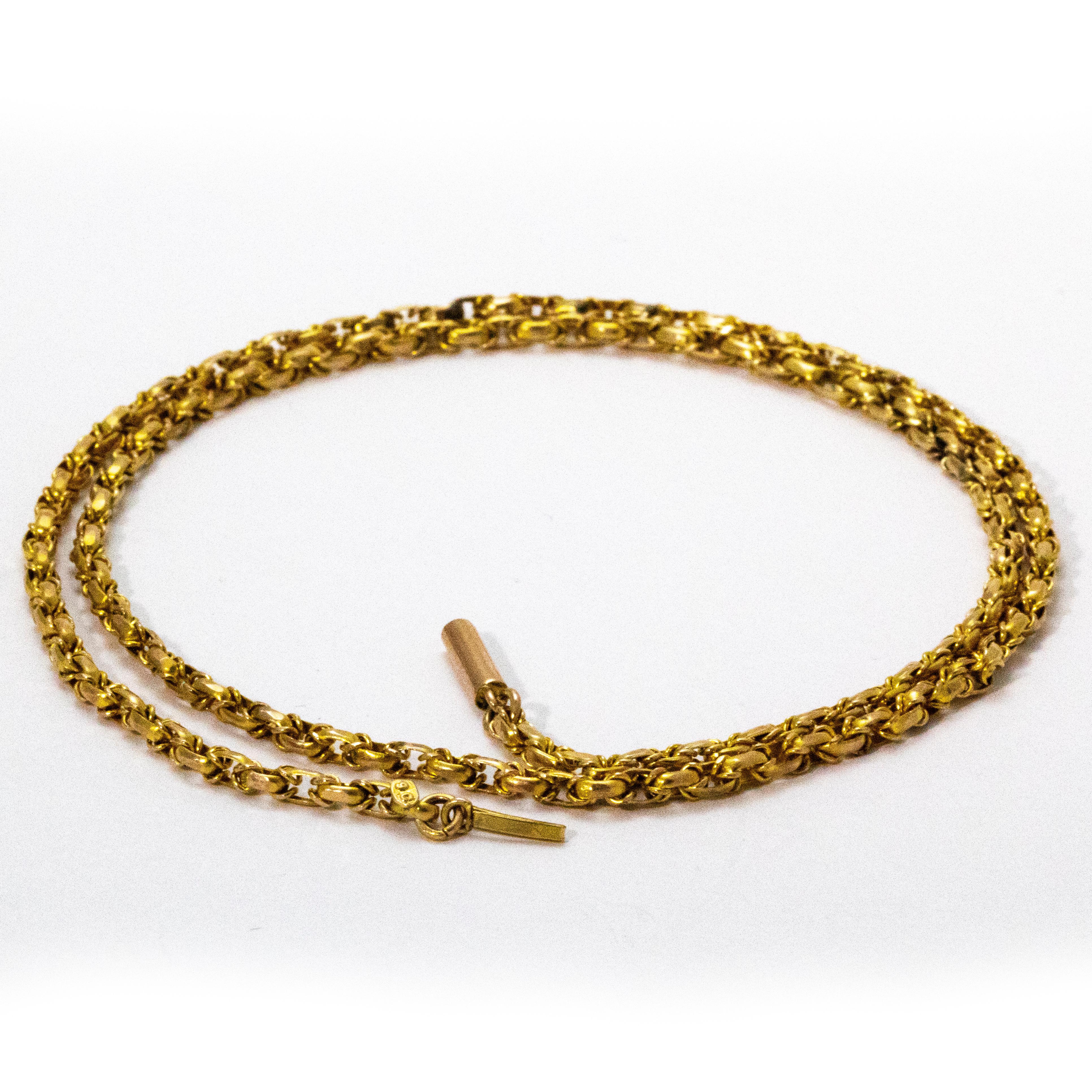 18 inch 9 carat gold chain