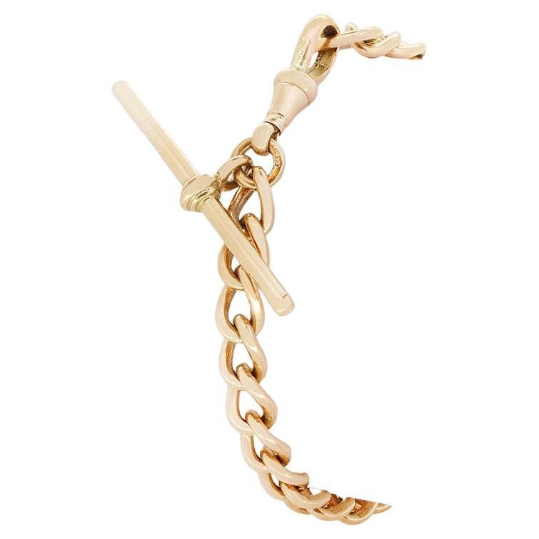 Bracciale Albert vittoriano in oro 9ct, 1900 ca.
