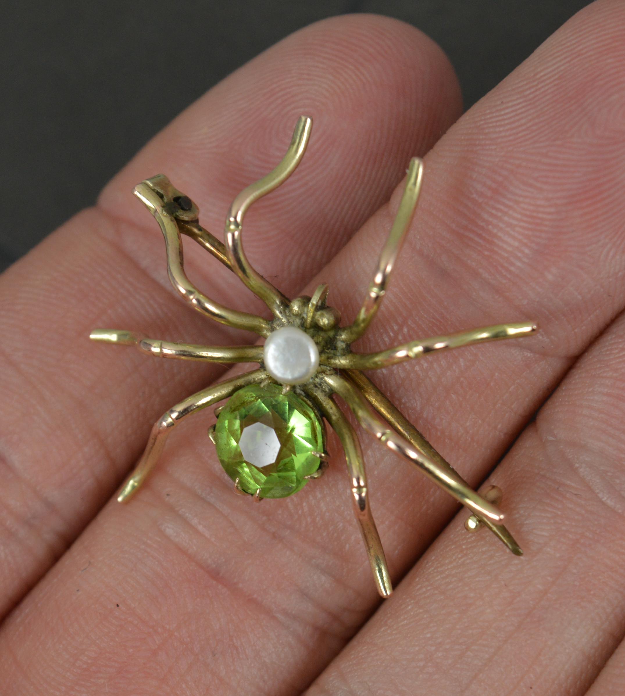 spider with pearl like body