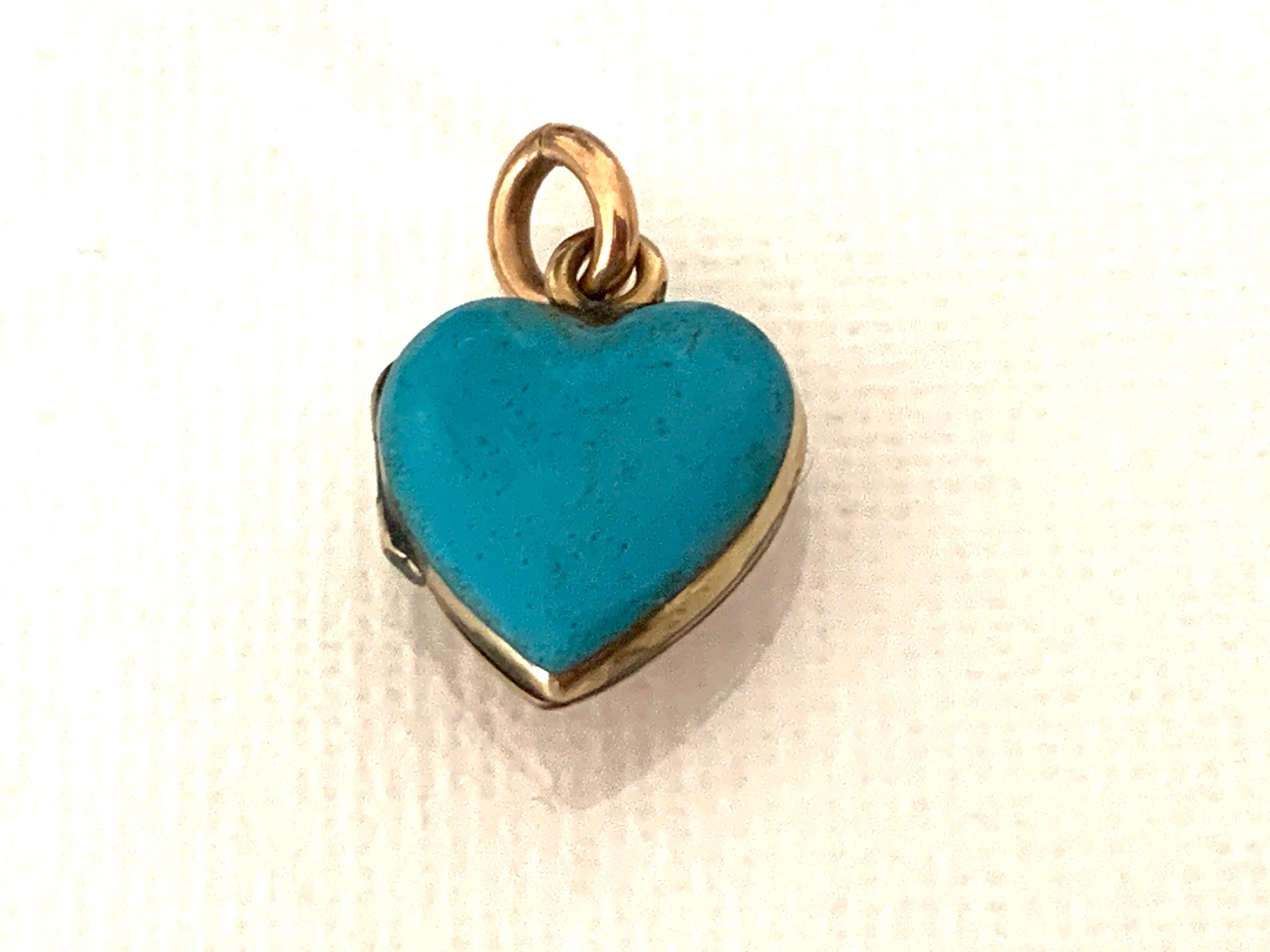 Women's Victorian 9ct Gold Turquoise miniature Locket