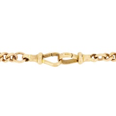Viktorianische Albert-Kette aus 9 Karat Roségold, um 1900