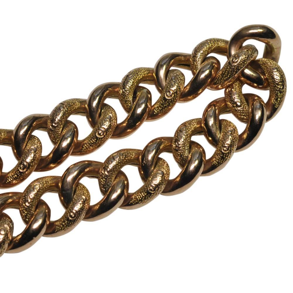 Victorian 9 Carat Rose Gold Bracelet For Sale 2