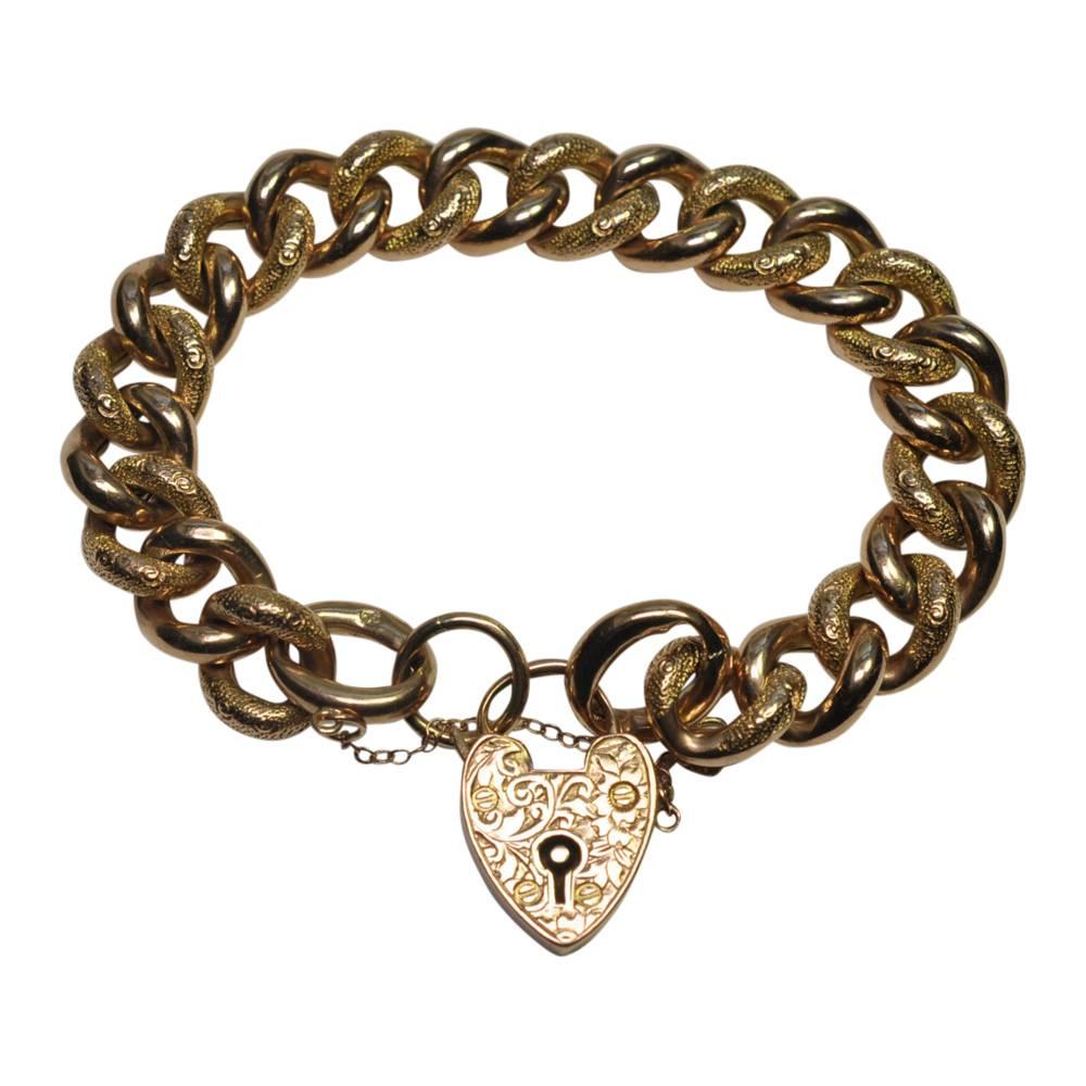 Victorian 9 Carat Rose Gold Bracelet For Sale 3